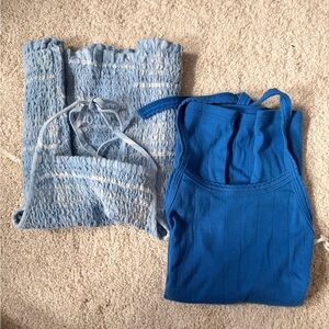Two American Eagle Halter Tanks
